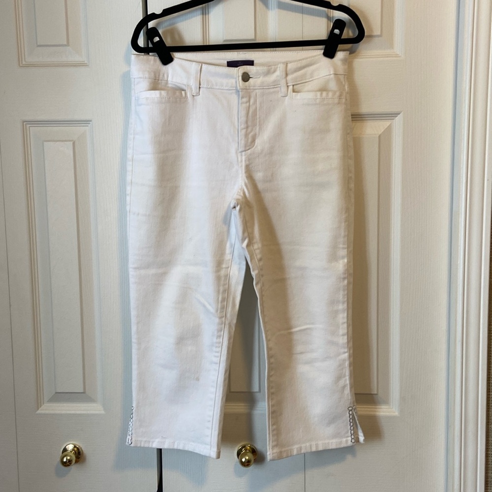 NYDJ white capris